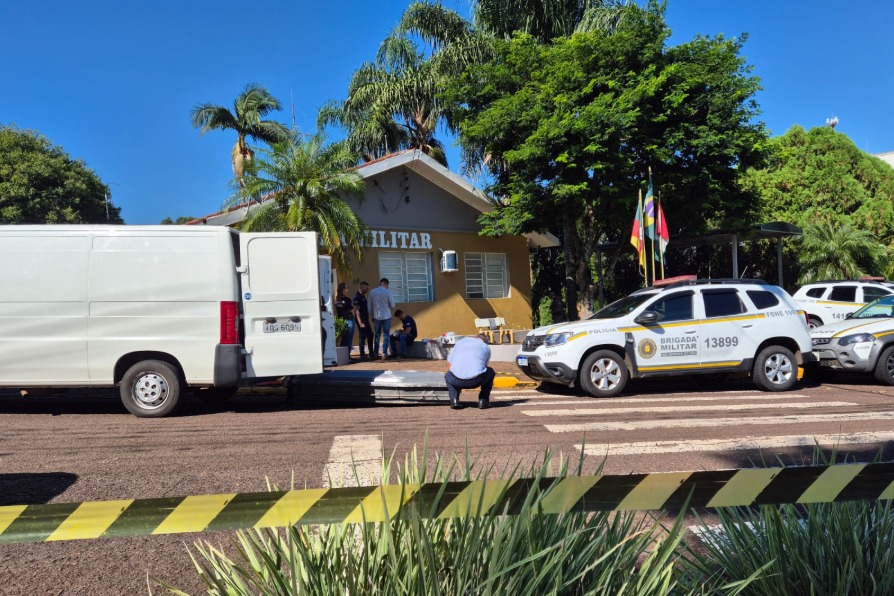 Suspeito de feminicídio em Santa Clara do Sul é encontrado morto em frente ao quartel da BM
