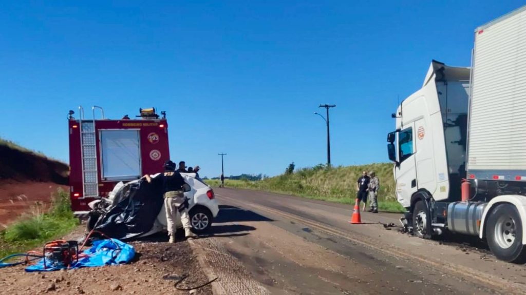 PRF atende acidente com óbito em Palmeira das Missões