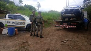 Brigada Militar recupera Hilux furtada em Colorado e prende dois homens