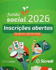 Fundo Social 2026 da Sicredi Cooperação inicia período de inscrições