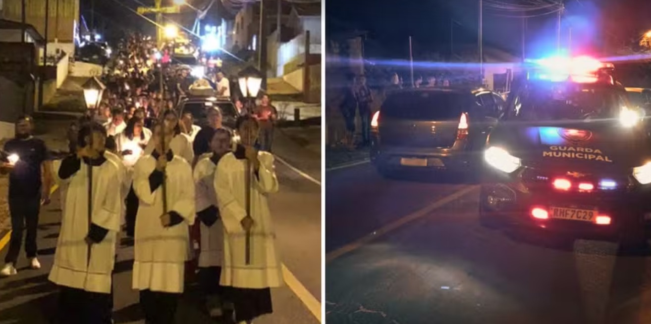 Motorista embriagado tenta avançar contra procissão e é preso no Paraná