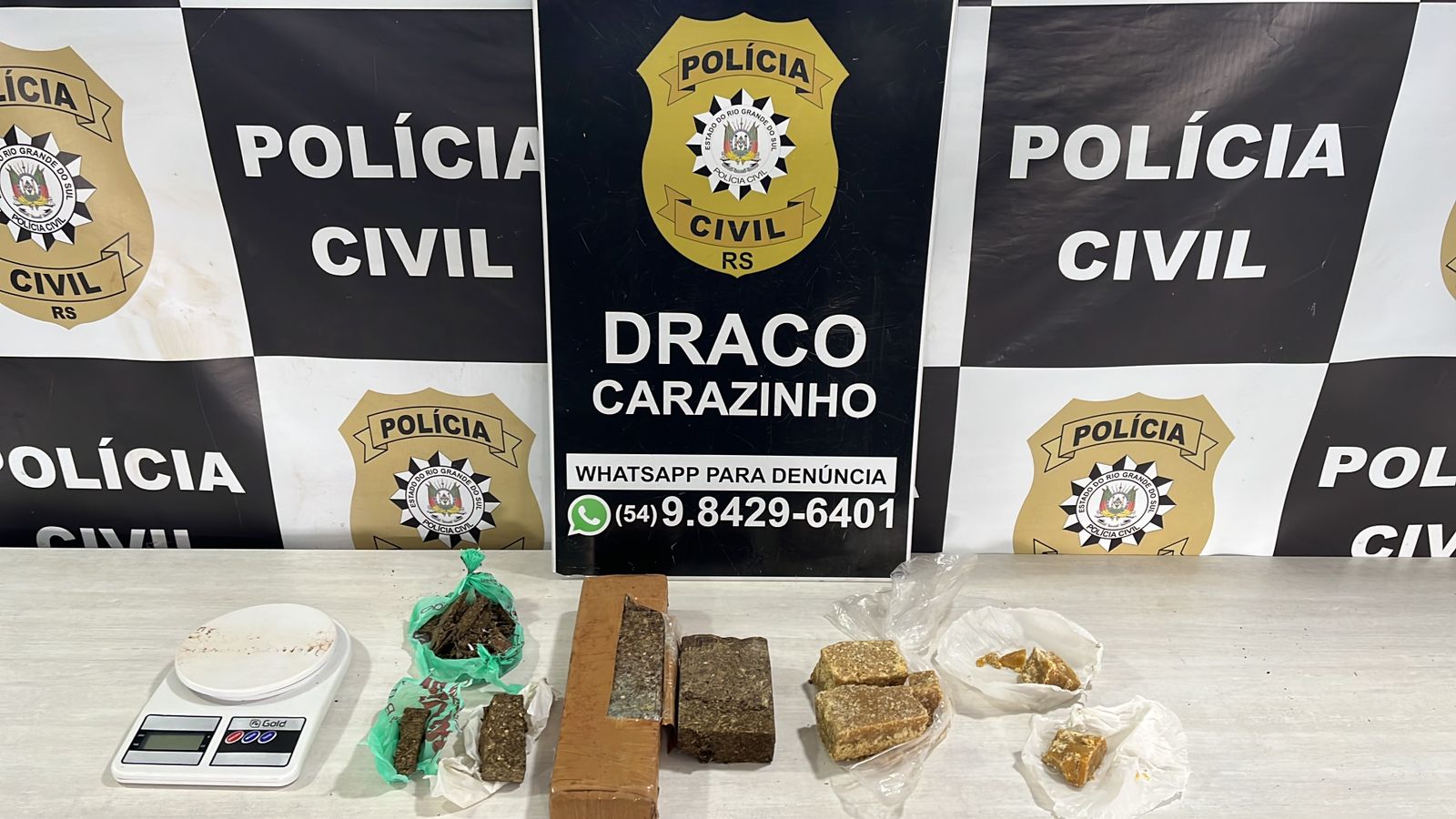 Polícia Civil prende homem e apreende drogas no centro de Carazinho