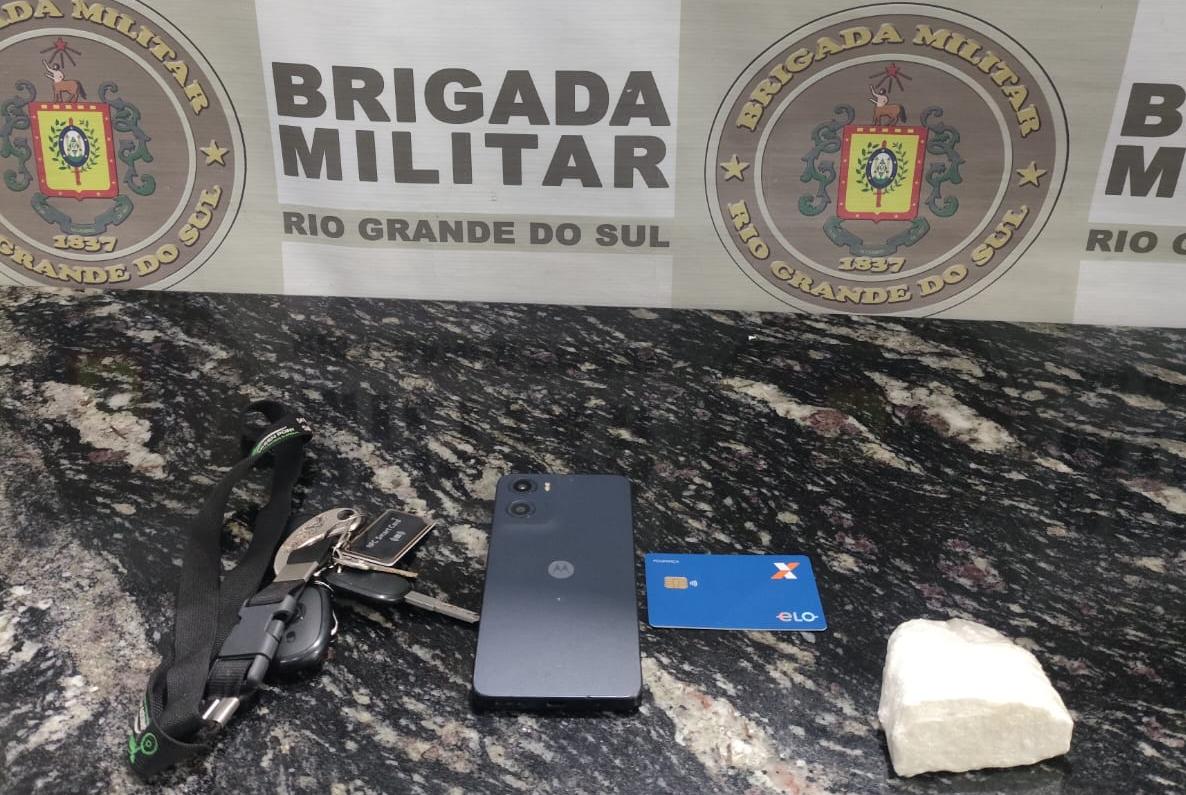 Brigada Militar realiza prisão por tráfico de drogas em Soledade