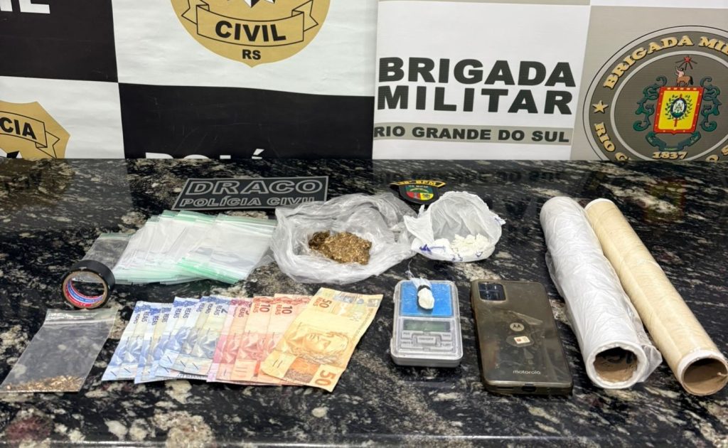 Brigada Militar prende homem por tráfico de drogas em Soledade