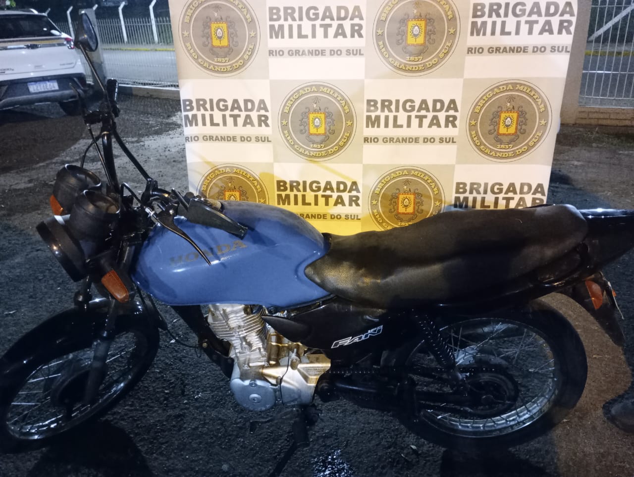 Brigada Militar recupera motocicleta furtada e prende homem por receptação em Sarandi