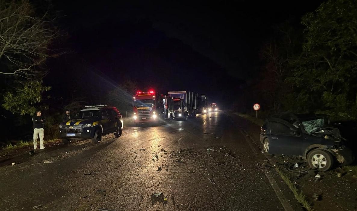 Polícia Rodoviária Federal atende acidente com 2 mortes em Iraí