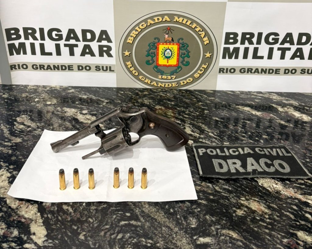 Brigada Militar prende homem por porte ilegal de arma de fogo em Soledade