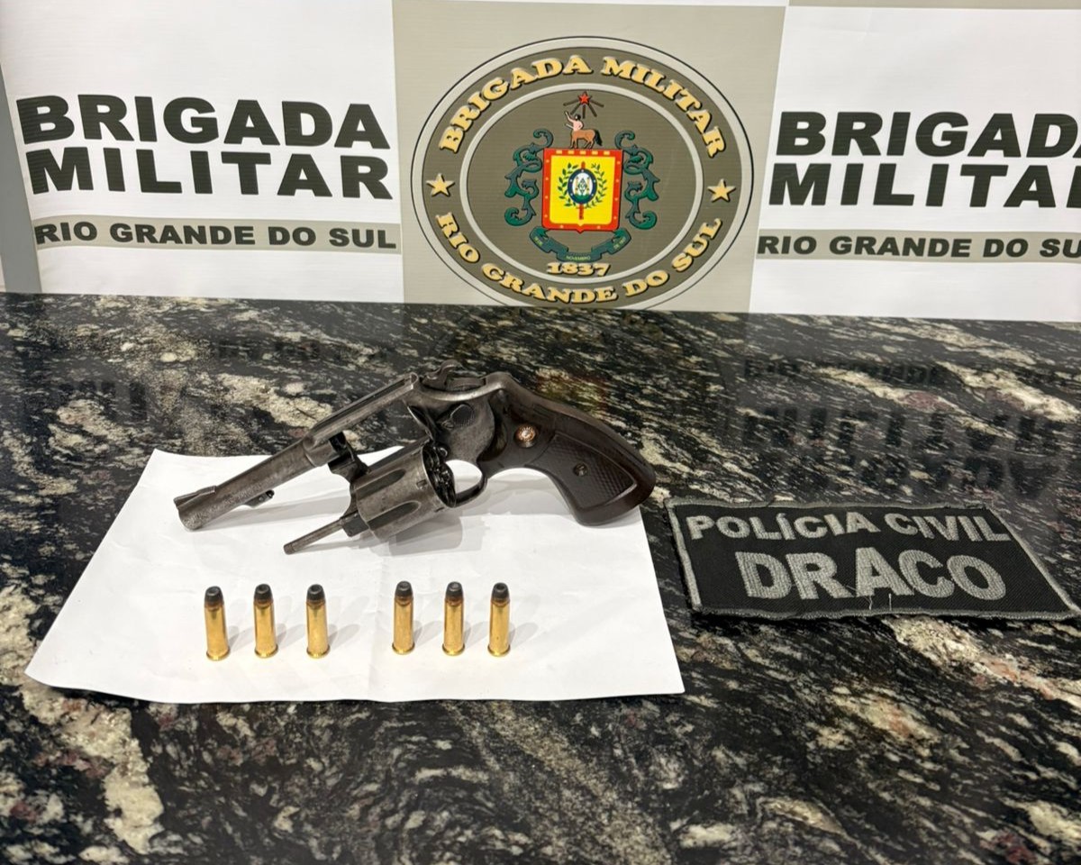 Brigada Militar prende homem por porte ilegal de arma de fogo em Soledade