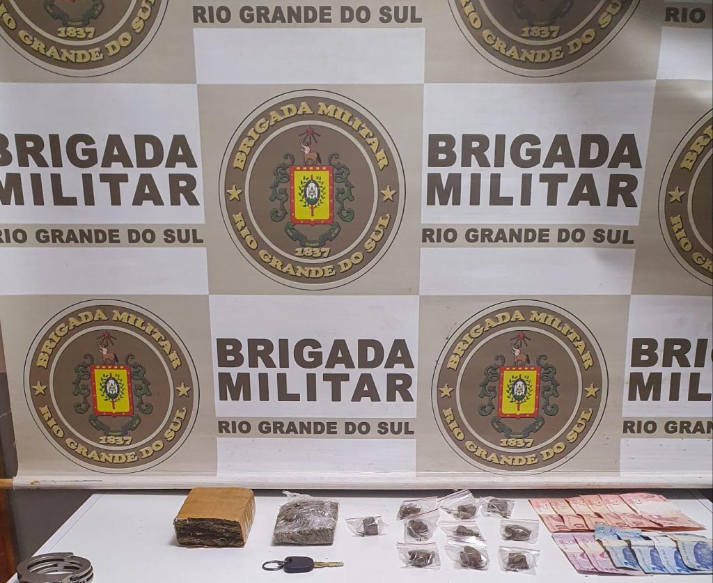 Brigada Militar prende homem por tráfico de drogas em Carazinho
