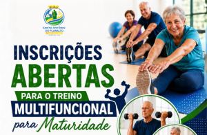 Santo Antônio do Planalto abre inscrições para Treino Multifuncional voltado à maturidade
