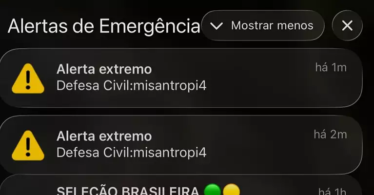 Sistema da Defesa Civil Nacional é invadido e dispara alerta falso