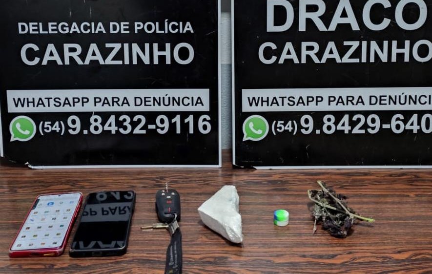 Polícia Civil prende suspeito em flagrante e intensifica ações de combate ao tráfico de drogas em Carazinho