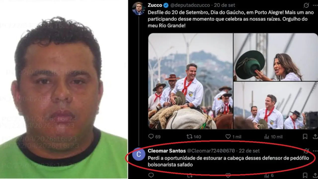 Zucco confirma ameaças e repudia atos de violência motivados por disputas ideológicas