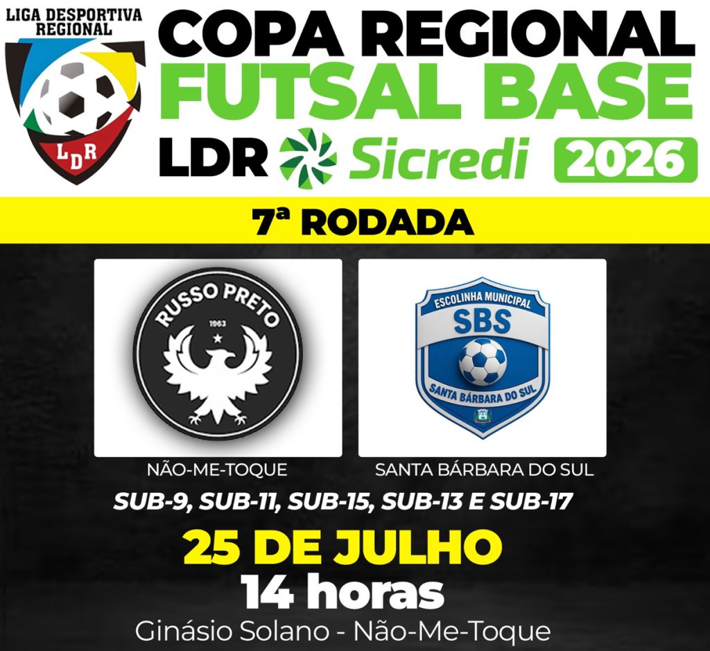Categorias de base do Russo no futsal jogam neste fim de semana; saiba os resultados dos últimos jogos