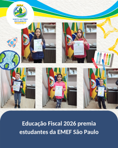 Educação Fiscal 2026 premia estudantes da EMEF São Paulo