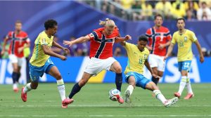 Haaland marca duas vezes, Brasil perde por 2 a 1 e se despede da Copa do Mundo