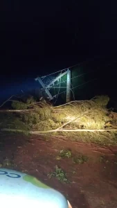 Temporal atinge novamente região de atuação da Coprel na terça-feira (28)
