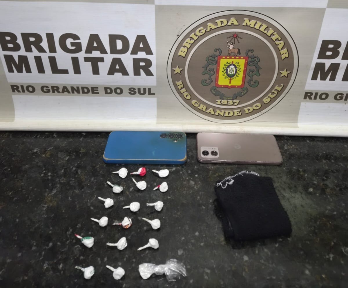 Homem é preso por tráfico de drogas no centro de Carazinho