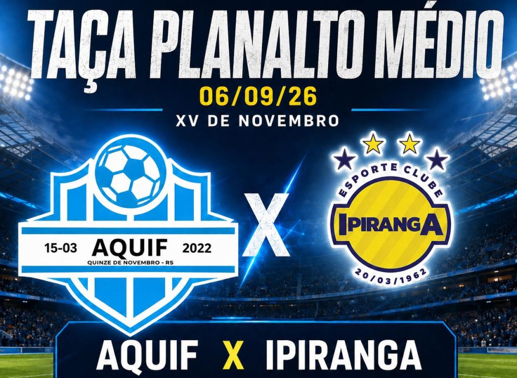 Ipiranga joga como visitante na Taça Planalto Médio