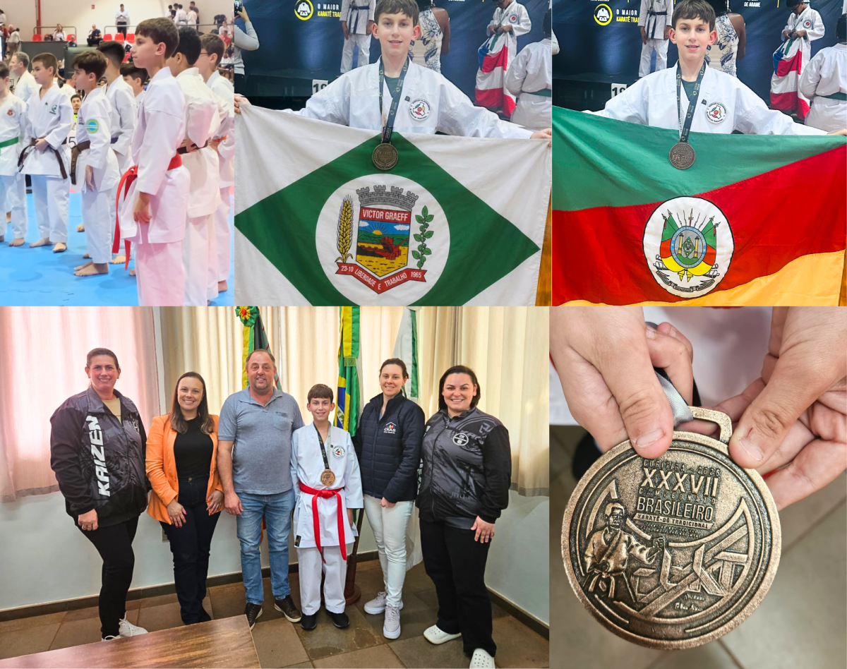 Atleta de Victor Graeff participa do Campeonato Brasileiro de Karatê Tradicional
