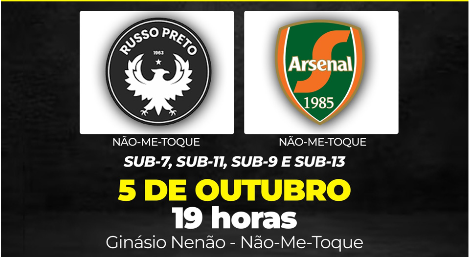 Arsenal e Russo fazem clássico em quatro categorias nesta segunda (5)