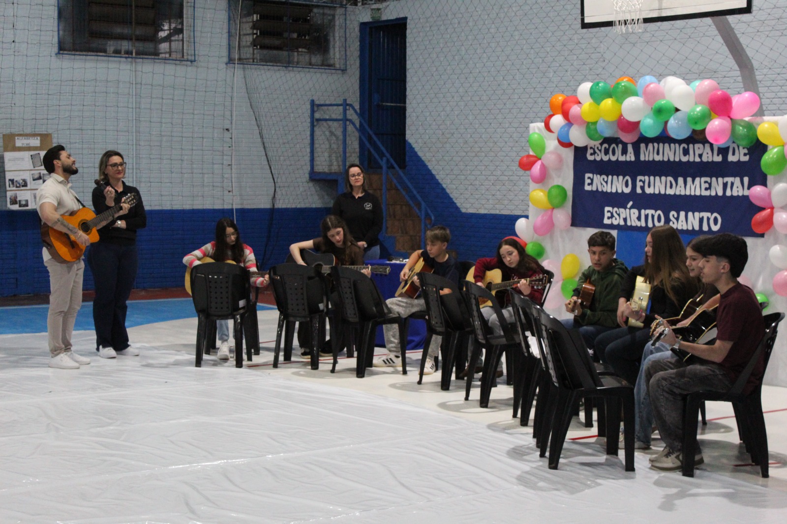 Ginásio esportivo da Escola Espírito Santo é reinaugurado após reforma em Colorado