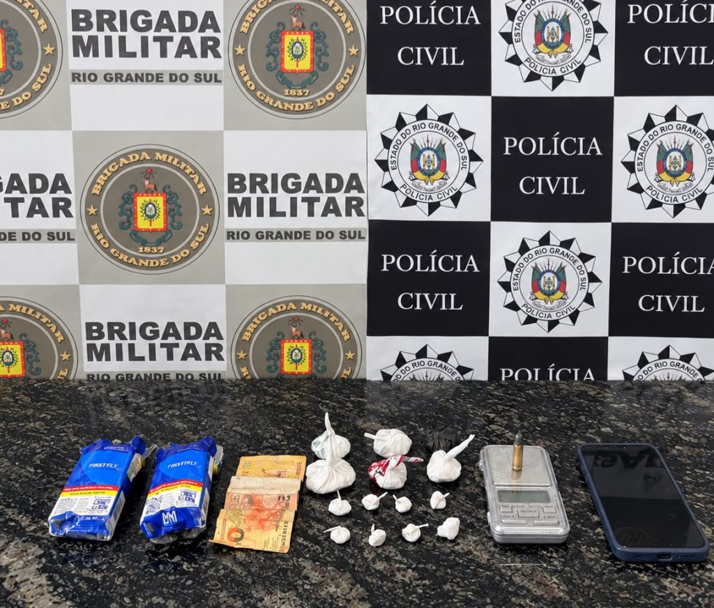 Brigada Militar prende homem por tráfico de drogas em Soledade
