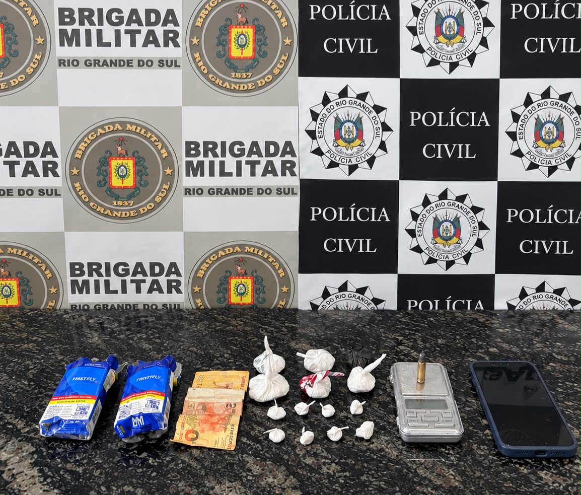 Brigada Militar prende homem por tráfico de drogas em Soledade