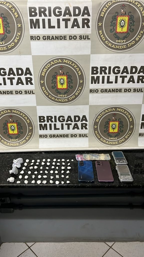 Brigada Militar prende dois homens por tráfico de drogas em Ronda Alta