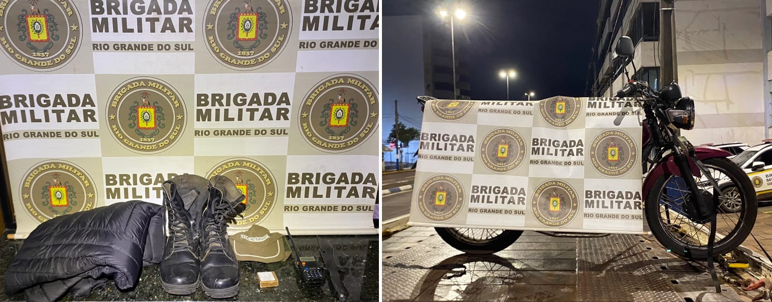 Brigada Militar prende dois homens por roubo a estabelecimento comercial em Carazinho
