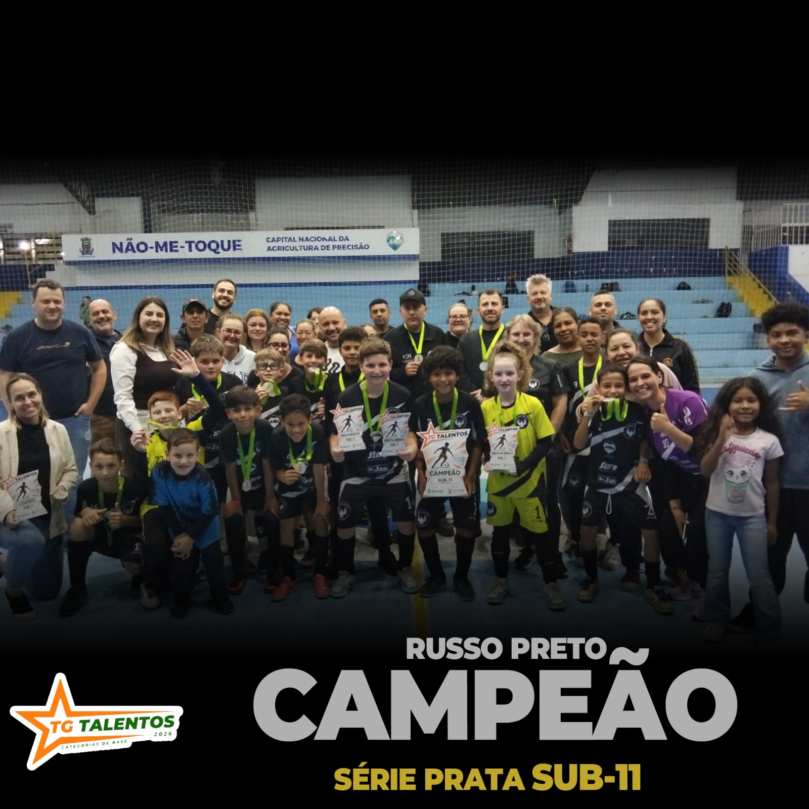 Sub-11 do Russo Preto conquista Série Prata na TG Talentos