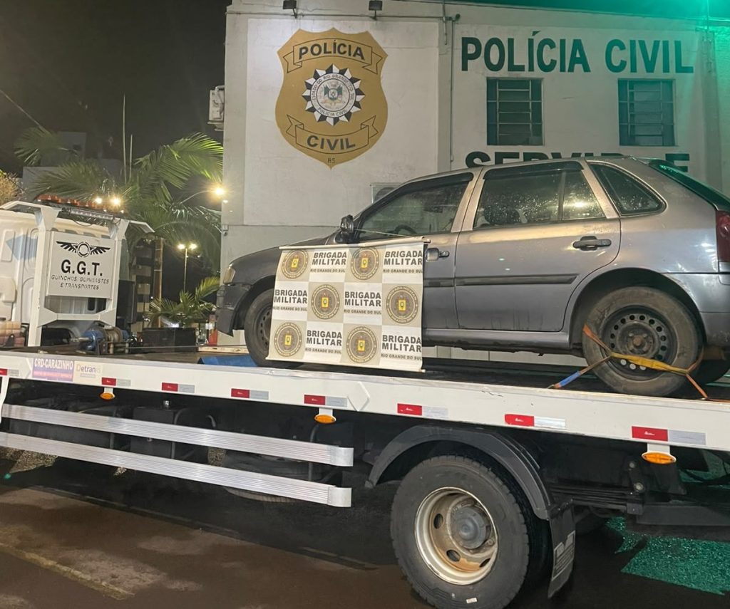 Veículo furtado é recuperado pela Brigada Militar em Carazinho